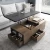 Import Modern Walnut Color Square Coffee Table With Chair from China