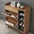 Import Modern wooden shoe rack storage cabinet with wood legs from China