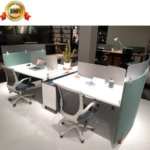 Modular four 4 persons  office partition office table partition work station desk furniture ZY05 office workstation furniture