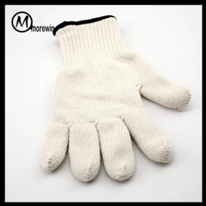 Morewin brand microwave white oven gloves heat-resistant gloves oven mitten