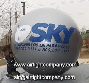 most popular advertising inflatable, 3m big flying inflatable helium balloons with your logo