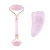 Most sale Handle Heldhand Slim Chin Double Welded Rose Quartz Facial Massage Natural Pink Jade Roller