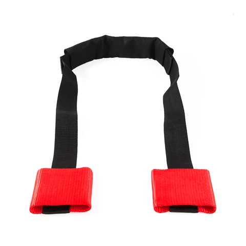 Motorcycle  Red Front Handlebar ratchet tie down strap
