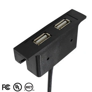 Mount Surface Dual USB Charging Hub for Furniture
