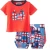 Import MS70107B wholesale kids summer clothing boys lovely cartoon cotton clothing sets t-shirts+shorts from China