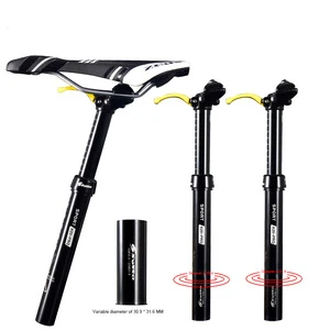 MTB Bike Manual Control Hydraulic Dropper Seatpost 30.9/31.6*375mm Aluminum Alloy Lifting Seat Tube Bicycle Parts