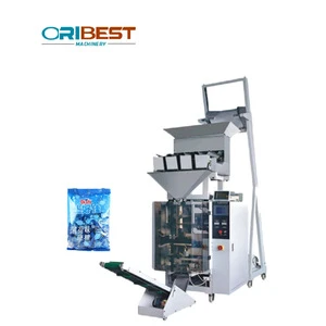 Multi-function fully automatic vertical grain and sugar snacks bar otato chips packing machine three/four side seal