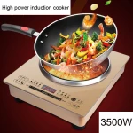 Multifunction Fry Stir fry Steam Digital Induction Cooker Stainless Steel Commercial Concave Induction Cooktop Parts 220V