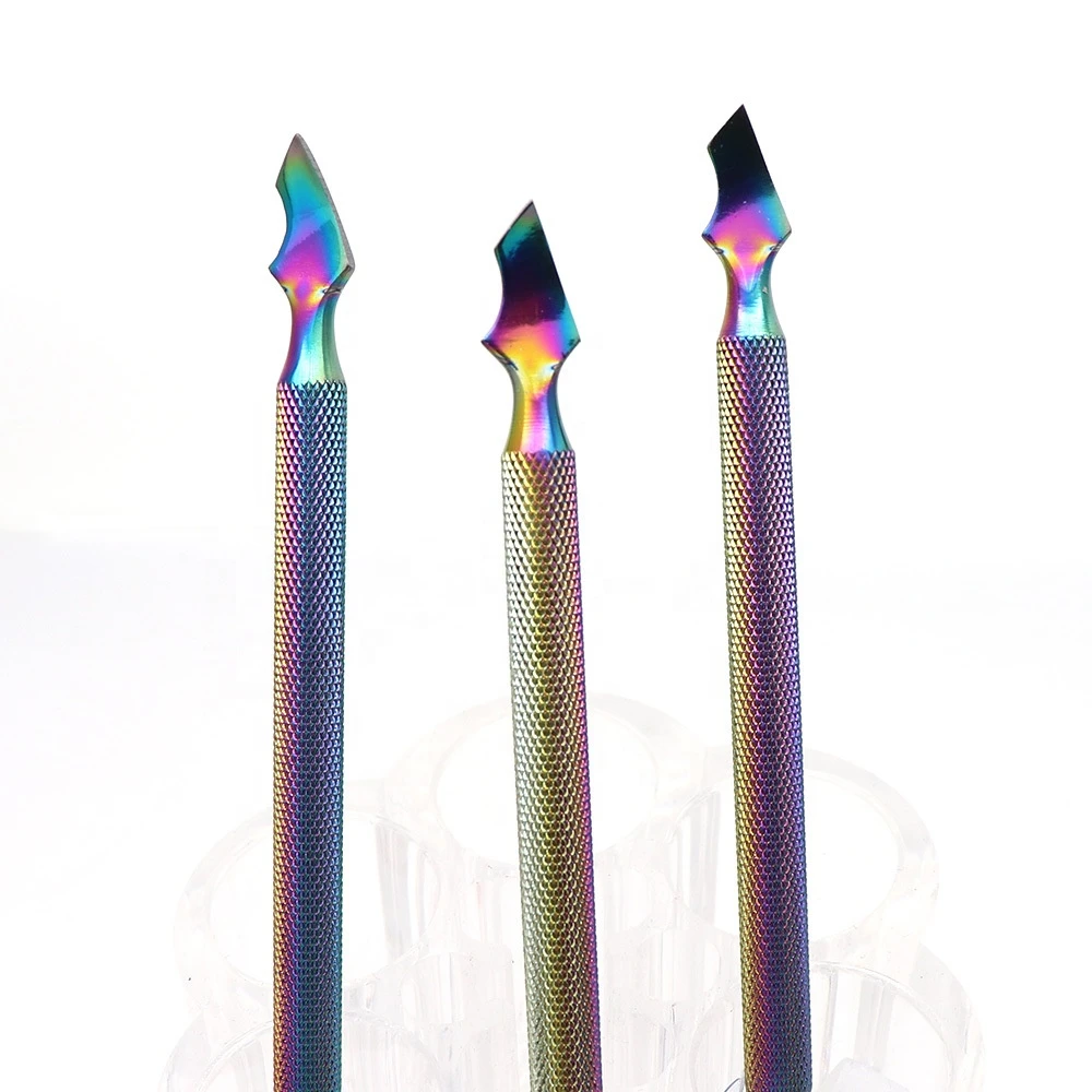 Nail Pusher Nail Cuticle Wholesale Double Ends Sharp Stainless Steel Metal Nail Cuticle Pusher