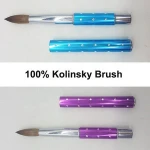 NAIL TALK Great Quality Personalized 100% Pure Sable Acrylic Handle Uv Gel Kolinsky Nail Brush
