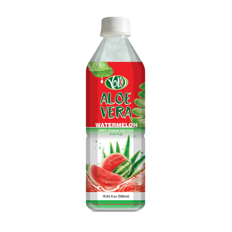 Natural Aloe Vera with Pineapple Juice have pulp PET OEM private label 500ml from The best tropical fruit juice VietNam