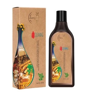 Natural Organic chinese herbal blacking hair shampoo for black hair 300ml