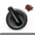 Import Nature Granite 13.5*8 cm mortar pestle set, black stone garlic crusher for spices from China