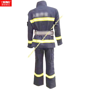 Navy Blue Color Fireman Firemen Clothing Firefighter Suit Forest Fire Rescue Service Suit