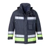 Navy blue Flame Retardant visibility fireman suit, firefighter protective clothing