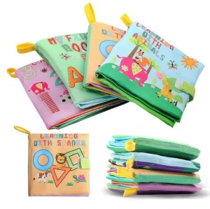 New 0-36 Months Baby Toys Soft Cloth Books Rustle Sound Infant Educational Stroller Rattle Toy Newborn Crib Bed Baby Toys