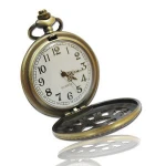 New 2018 beautiful cloth ornament classic arabic numeral quartz pocket watch with chain