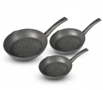 New Aluminum Non Stick Fry Pan Oval Fry Pan with Pour Spouts