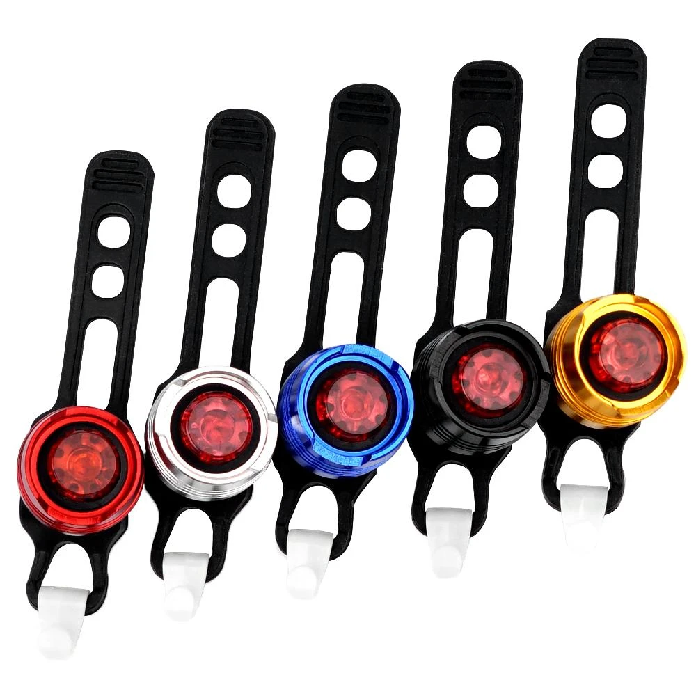 New Arrivals Led Ruby Bicycle Light Safety Waterproof Accessories High Brightness Double Color Bike Set Taillight