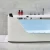 New Design acrylic whirlpool bathtub waterfall freestanding rectangular glass whirlpool Indoor With Pillow