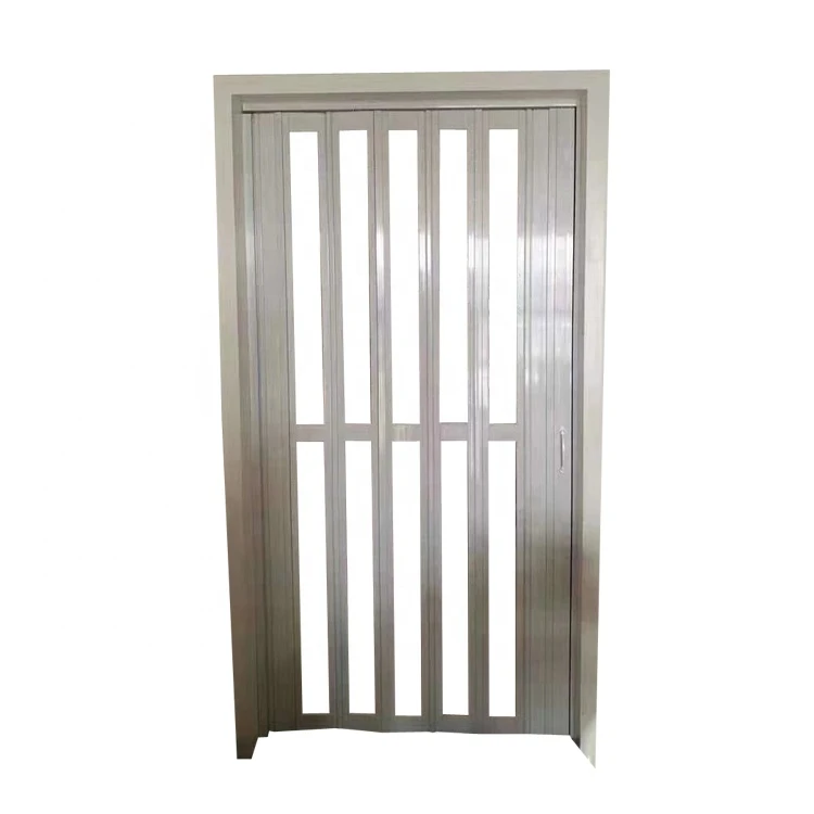 New Design Room Aluminum Frame And Tempered Glass Folding Sliding Door