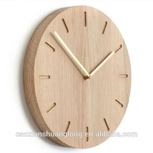 New design Silent Wood Wall Clock for sale