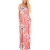 Import New fashion sleeveless floral long ladies dress plus size maxi pocket dress from China