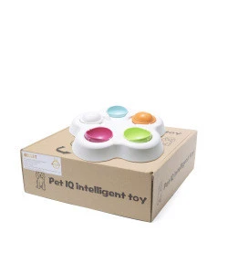 New Pet product 360 degree rotatable cat toy bowl Pet dog IQ training plastic food bowl