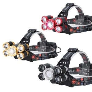 New Product high brightness and high Lumen LED Headlamp T6 High Power Zoomable Head Lamp Torch Light USB Charging