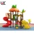 Import New product kids plastic games slide outdoor playground for amusement park from China