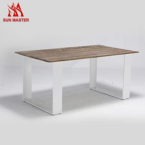 New Product Outdoor Leisure Furniture Long 4D Grained Bar Table