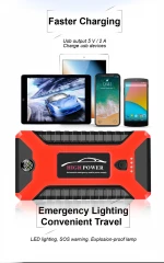 New product portable multi-function car jump starter | power bank | emergency tool kit