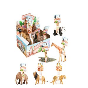 new PVC soft wild animal toy(pandalionpumagiraffeetc.)
