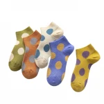 New Spring Cotton Cartoon Invisible Socks Summer  Women Slipper Socks Cute Candy Color Ankle socks women