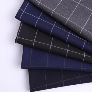 New spring woven polyester rayon TR suit fabric for women cloth