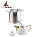 new style 5L Stainless steel turkish double tea pot kettle set water kettle with handle