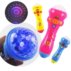 New Style Cartoon Mini Toy Microphone With Light Music For Kids Child Toy