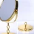 Import New style classical gold plated magnifying makeup vanity mirror from China