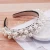 Import newest baroque pearl headband fashion women hair accessories hand-sewn pearl headbandsd bridal headband wholesale from China