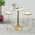 Import Nordic creative round bar table solid wood household high chair tea shop bar stool wrought iron bar chair from China