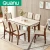 Import Nordic style discounted price Living Room Restaurant Furniture 4/6 Seaters Dining Table &amp; Chairs from China