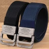 Nylon Canvas Breathable Military Tactical Men Waist Belt Duty Fabric Waist Support Belt For Men
