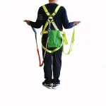 Nylon double insurance full body seat belt harness safety belt