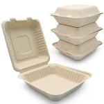 Oasis 1200ml 8 Inch 100% Biodegradable & Compostable bagasse food boxes takeaway packaging disposable lunch box