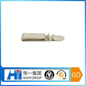 OEM Custom Spring Steel Flat Spring holster belt clips metal money clip Dongguan metal product fabrication service