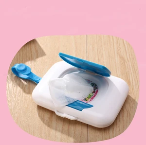OEM ODM factory made cute carton panda fancy convenient small plastic pp wet tissue wipe box, case