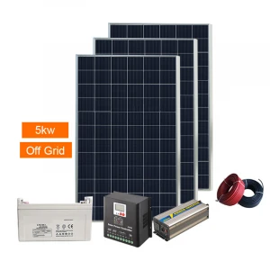 off grid 5kw solar panel home complete solar system for houses