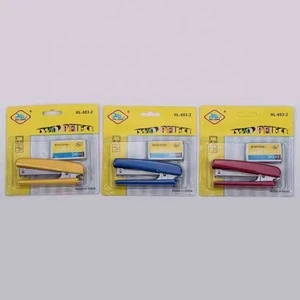 Office Mini Portable Stapler 24/6 Needle Bulk Custom Candy Color Writing Office Book Sorting Stapler