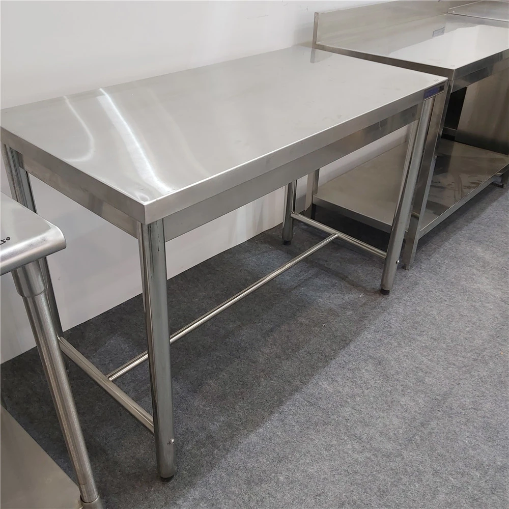One Layer restaurant work bench table commercial kitchen stainless steel work table