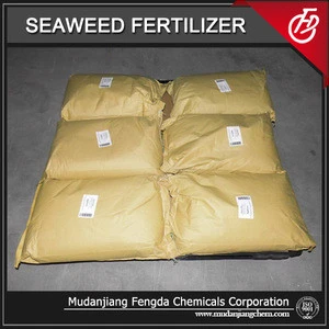 Organic certificate dark brown/black flake Seaweed extract Fertilizer